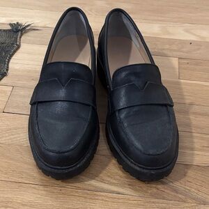 Banana Republic Black Leather Loafers